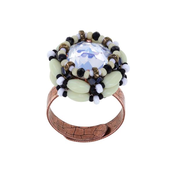 Schwarz/Weiß - African Kiss - Ring von Konplott
